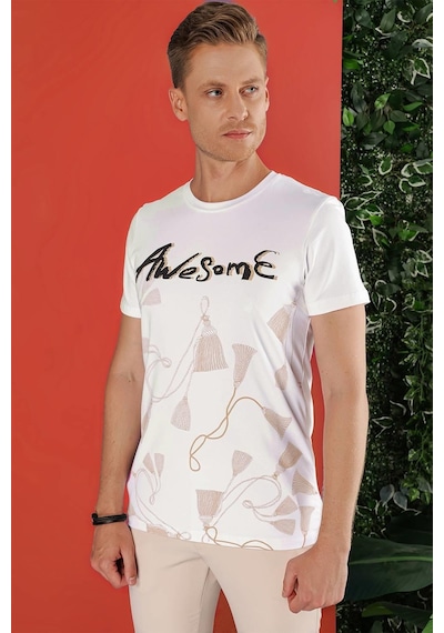 Efor Ts 856 Beyaz Spor T-shirt Beyaz