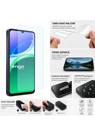 Vivo Y05 Ekran Koruyucu 6.74 İnç 9h Nano Parlak