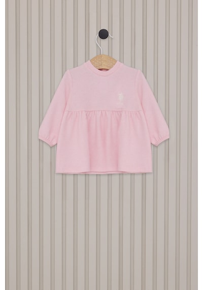 U.S. Polo Assn. U.s. Polo Assn Kız Bebek Pembe Elbise Pembe