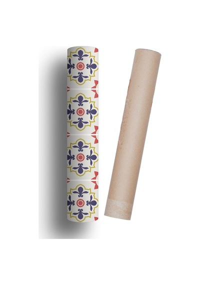 İbm3169 Mutfak Tezgah Arası Folyo Kaplama Antik Fayans Desen 60cmx100cm