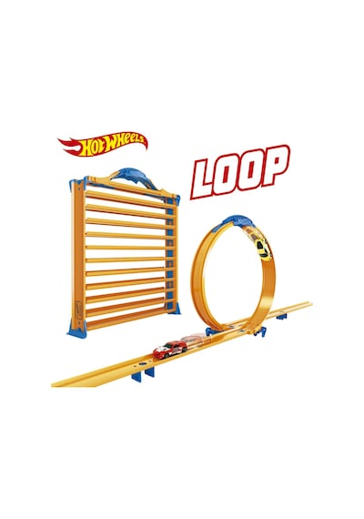Hot Wheels Racentrack 44 Adet Araba İçin Depolama Rafı ve Yol Pisti HWCC9B