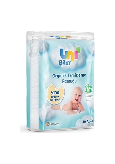 Hassas Ciltler İçin %100 Saf Pamuktan 60 Adet Organik Temizleme Pamuğu