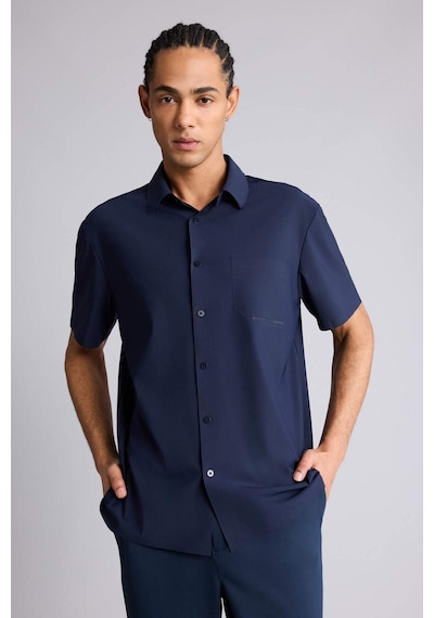 Defacto Regular Fit Kısa Kollu Lacivert Gömlek G1050ax26smnv253 Lacivert-nv253 Defacto Regular Fit Kısa Kollu Lacivert Gömlek G1050ax26smnv253 Lacivert-nv253