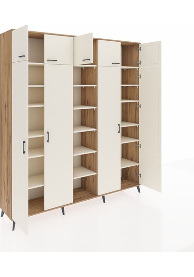 Hyperion Dolap 18 Raflı 9 Kapaklı 220x44x243 Çam-aytaşı/aytaşı Aytası/aytası Hyperion Dolap 18 Raflı 9 Kapaklı 220x44x243 Çam-aytaşı/aytaşı Aytası/aytası