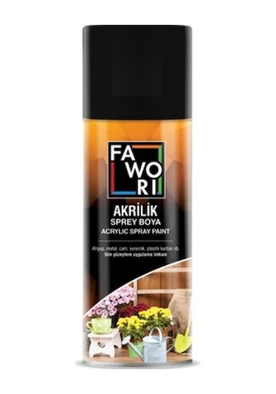 Faworı Sprey Boya Mat Siyah 400 ML