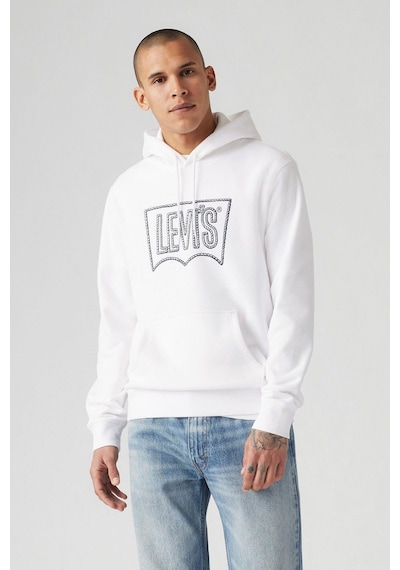 Levi's Kapüşon Yaka Beyaz Erkek Sweatshirt A2410-0010-5116 Beyaz