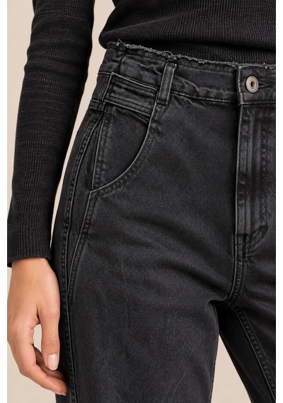 Alexandergardi Yüksek Bel Wide Leg Jean siyah