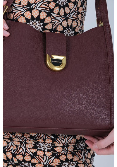 Silver Polo Sp1242 Kadın Omuz Çantası Mini Rolax Bordo-bordo