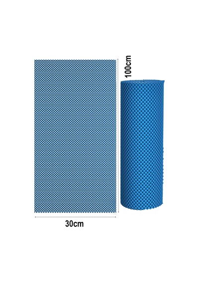 Kaydırmaz Rulo Mat Halı Çekmece Sofra Dolap Kaydırmazı 30x100cm 719208 Belirtilmemiş 60 X 100 Mavi Diğer
