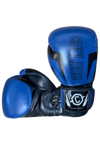 Cyclone Clash Orijinal Deri Boks Ve Kick Boks Eldiveni Mavi