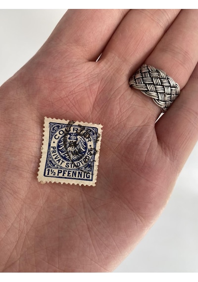 Almanya 1895 Courier Privat Damgalı Posta Pulu  Teşhir Ürün