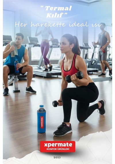 Xpermate Termal İçecek Kılıfı Sıcak & Soğuk Tutan Su Termal Kılıf 1,5l Mavi