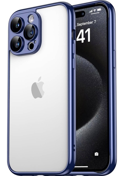 Apple Uyumlu iPhone 15 Pro Max Kılıf Zore Kamera Korumalı Bontez Bumper Gümüş