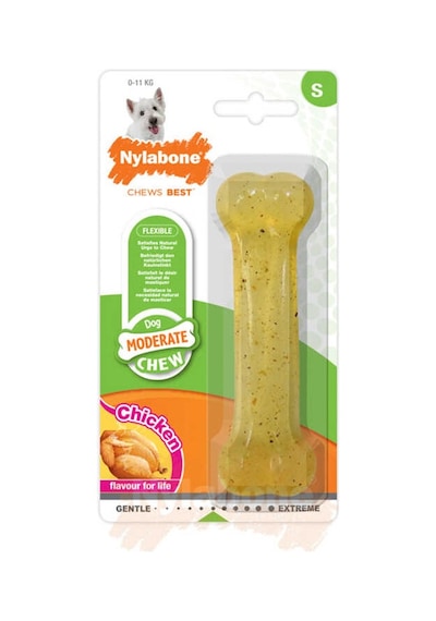 Nylabone Mc Chew Tavuk Aromalı Köpek Çiğneme Kemiği S