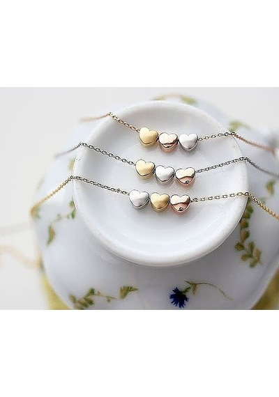 925 Ayar Gümüş Minimalist Kişiye Özel Harfli Kalp Kolye.rose.gold.rodaj Renk Seçeneği