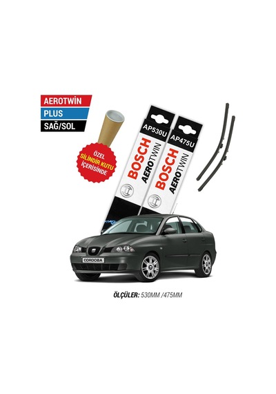 Bosch Aerotwin Plus Seat Cordoba Silecek Takımı (2006-2009)
