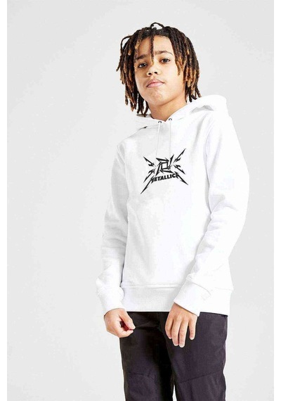 Tshirthane Metallica Beyond Magnetic Logo Baskılı Unisex Çocuk Sweatshirt (534662150) Beyaz