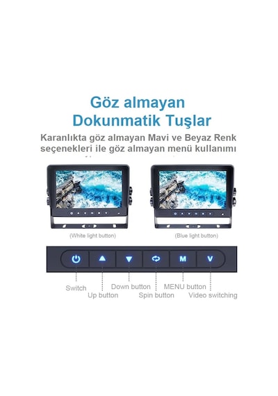 Betoptek Btm710 Ticari Araç Ekranlı 3 Lü Kamera Sistemi