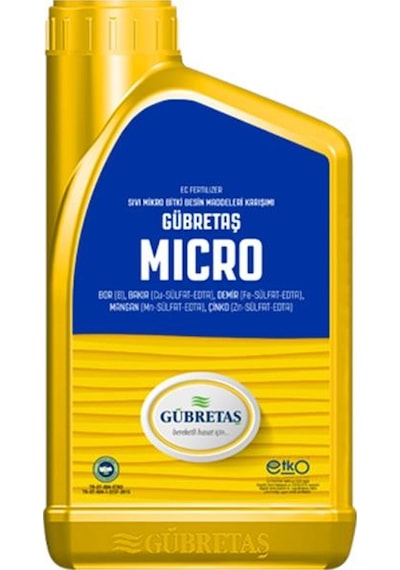Gübretaş Micro (1 L) (Bor. Bakır. Demir.Mangan. Çinko)