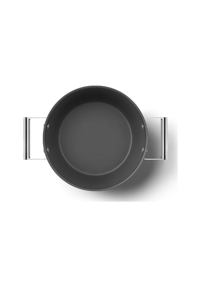 Smeg Cookware 50's Style Siyah Tencere Cam Kapaklı 26 CM 7.7 L