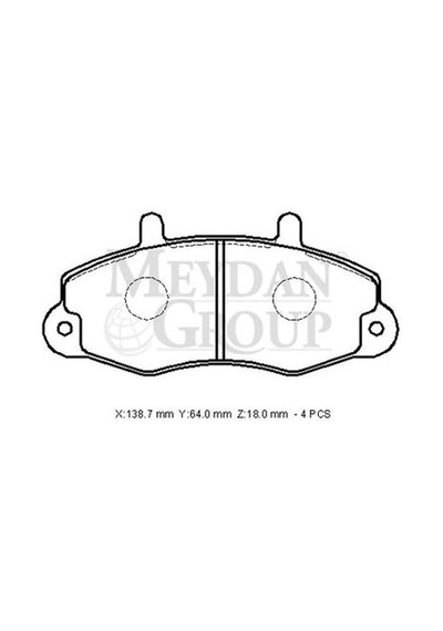 Ford Transıt T15 96/02 Ön Fren Balatası T12 Disk 138,8x64x18 Bramax