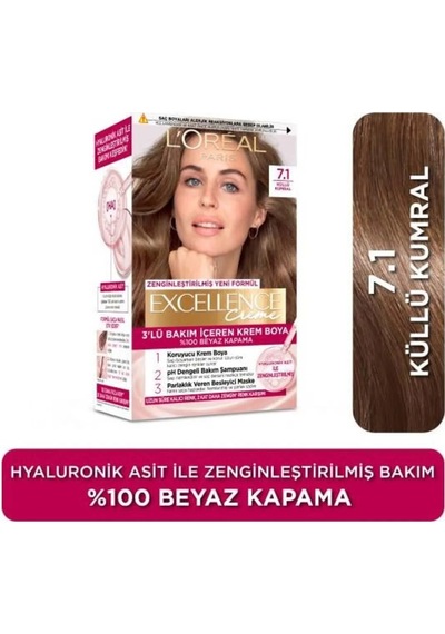 L'oréal Paris Excellence Creme 7.1 Küllü Kumral Saç Boyası