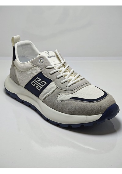 Voyager E435 Krem Erkek Deri Günlük Sneaker Krem