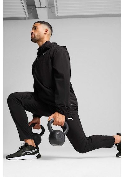 Puma M Tad Tech Woven Full Zip Siyah Erkek Fermuarlı Sweatshirt Çok Renkli