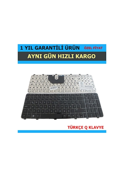 For HP Uyumlu Pavilion Dv6-6C47Cl Klavye Tuş Takımı Siyah Tr-Q