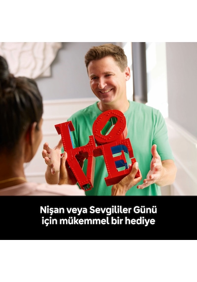 LEGO ® Art LOVE 31214 - Yetişkinler için Koleksiyonluk ve Dekoratif Tablo Yapım Seti (791 Parça)