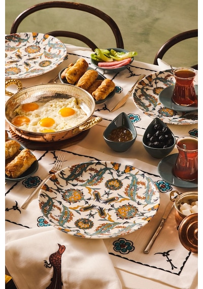 Karaca  Flevo Porselen 26 Parça 6 Kişilik Kahvaltı/Servis Takımı