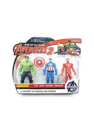 Avengers Hulk & İron Man & Kaptan Amerika  Figür