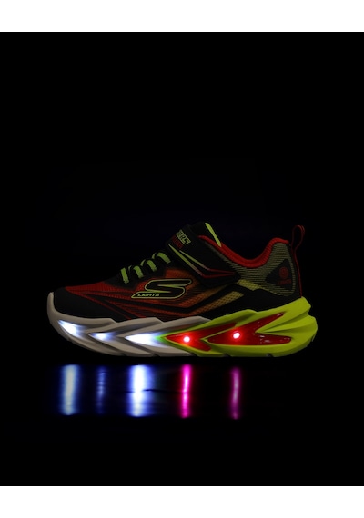 Skechers Flexglow Ultra Büyük Erkek Çocuk Siyah Işıklı Spor Ayakkabı 400139l Bkrd Siyah