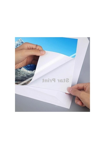 A4 Yapışkanlı Etiket Kağıdı - 21x29.7 Cm, 25 Yaprak 124-Pembe