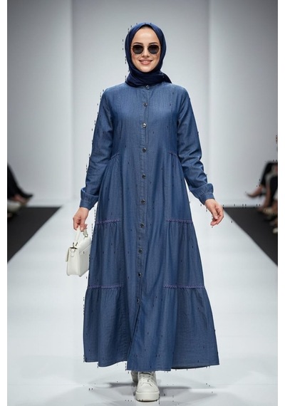 Hb Harma Time Butik Kadın Düğmeli Dantel Detaylı Koyu Mavi Kot Elbise Koyu Mavi Koyu Mavi Hb Harma Time Butik Kadın Düğmeli Dantel Detaylı Koyu Mavi Kot Elbise Koyu Mavi Koyu Mavi