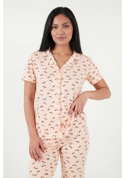 Lela Bayan Pijama Takımı 65750101y Somon