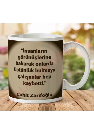 A2701 Cahit Zarifoğlu Hep Kaybetti İki Tarafı Baskılı Kupa Bardak.jpg