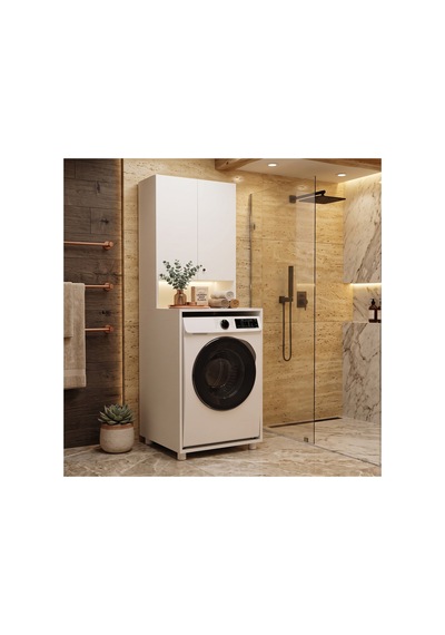 Craft Çamaşır Makine Dolabı Çok Amaçlı Dolap Banyo Dolabı Beyaz - 906120331 Beyaz Craft Çamaşır Makine Dolabı Çok Amaçlı Dolap Banyo Dolabı Beyaz - 906120331 Beyaz