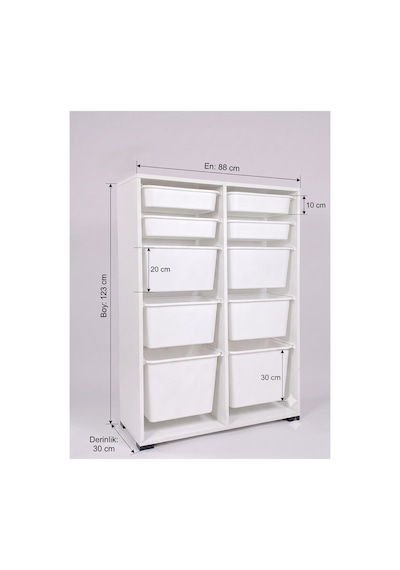 2 Adet Ultra Büyük 4 Adet Büyük 4 Adet Orta Boy Çekmeceli 123 Cm Beyaz Çocuk Odası Oyuncak Dolabı Ve Çok Amaçlı Saklama Ünitesi - Depolayıcı Düzenleyici Organizer 2 Adet Ultra Büyük 4 Adet Büyük 4 Adet Orta Boy Çekmeceli 123 Cm Beyaz Çocuk Odası Oyuncak Dolabı Ve Çok Amaçlı Saklama Ünitesi - Depolayıcı Düzenleyici Organizer