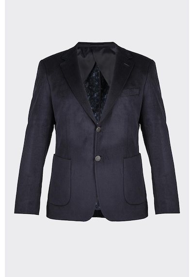 Lacivert Kadife Fitilli Casual Premium Ceket Laci