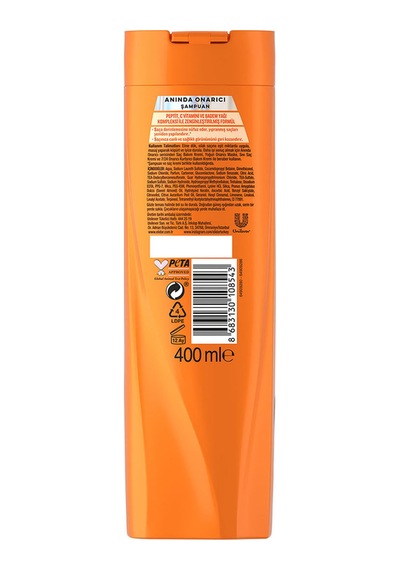 Saç Bakım Şampuanı Anında Onarıcı 400 Ml X3 Tüm Saç Tipleri