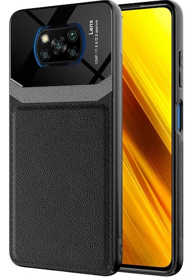 Xiaomi Poco X3 Nfc Kilif Lens Deri Görünümlü Tpu Kapak 499746916