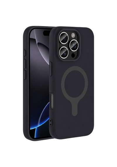 Joko Apple Uyumlu  iPhone 16 Pro Max Z Silikon Magsafe Kapak - Siyah Standart