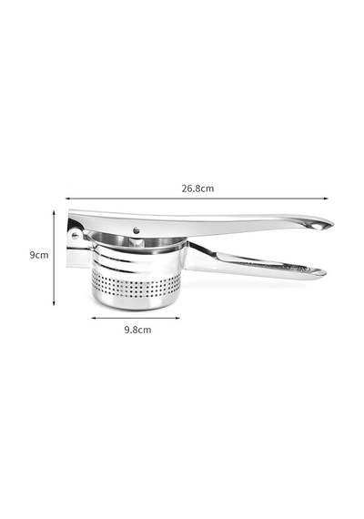 Paslanmaz Çelik Masher & Juicer - Meyve Ve Sebzeler İçin Çok Functurm Patates Riseri Çok Renkli
