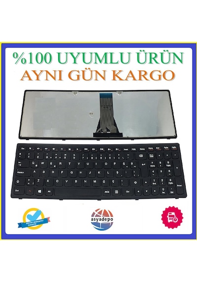 Lenovo Uyumlu 9Z.Nafst.P0T Klavye Tuş Takımı Siyah Tr