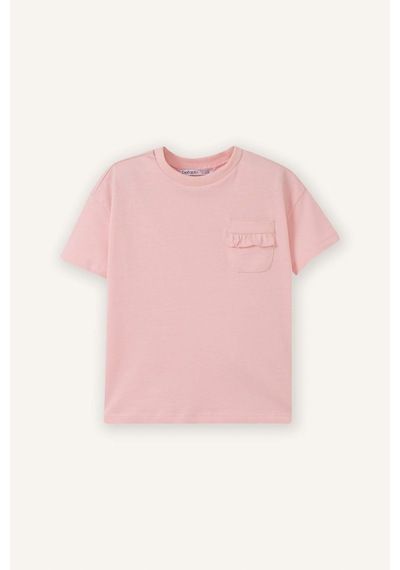 Defacto Cepli Pembe Kız Bebek T-shirt B7543a5/pn636 Pembe