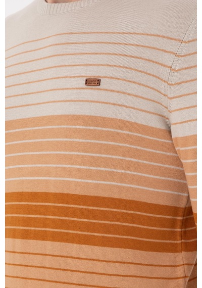 U.S. Polo Assn. Erkek Slim Fit Bisiklet Yaka Camel Kazak 50297071-VR015