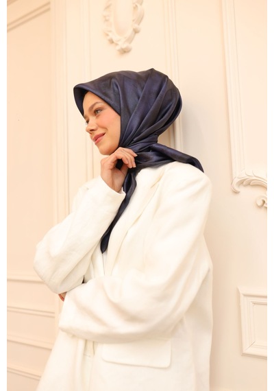 Silk Home Shiny Eşarp 75002-58 Koyu Lacivert, Gece Mavi