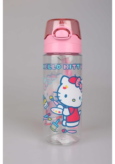 Hello Kitty Lisanslı Tritan Matara, 500 Ml, Pembe Çok Renkli