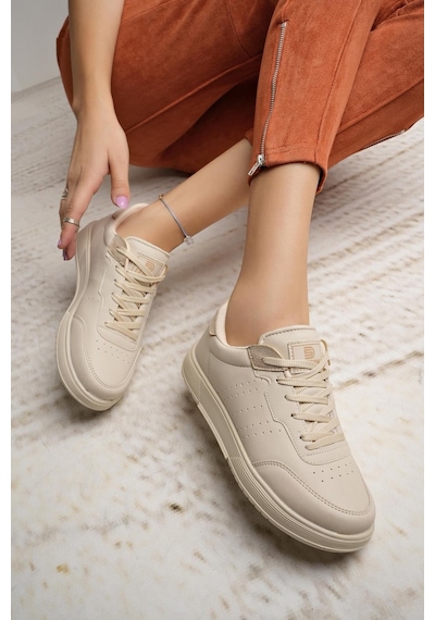 Nesilshoes Darkstep 158 Bej Unisex Sneakers